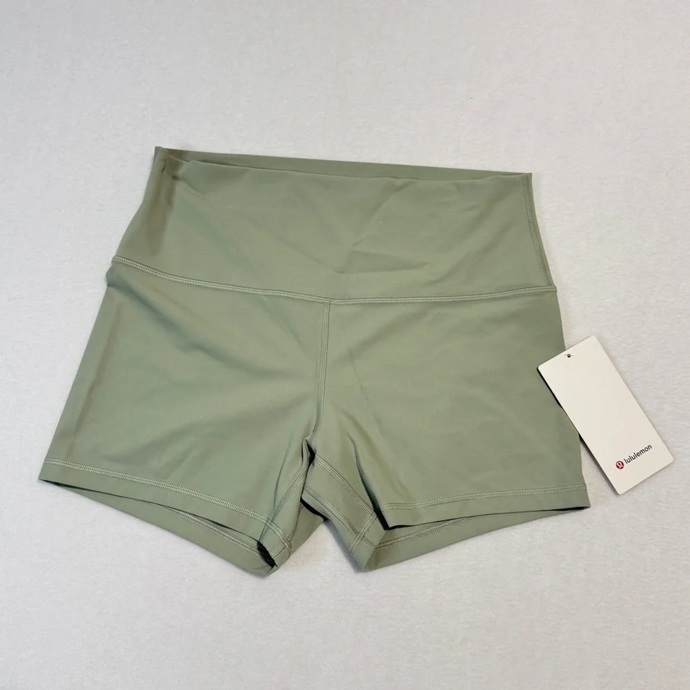 Lululemon Athletica Green Align Biker Shorts Size 12